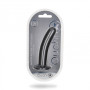 Dildo piccolo liscio con ventosa in silicone vaginale Smooth G-Spot Dildo 14,5 cm Gun Metal