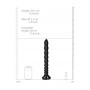 Dildo anale maxi con ventosa Stacked Anal Snake 30 cm Black