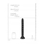 Dildo maxi anale con ventosa Scaled Anal Snake 30 cm Black