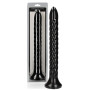 Dildo anale maxi con ventosa Swirled Anal Snake 30 cm Black