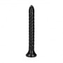 Dildo anale maxi con ventosa Swirled Anal Snake 30 cm Black