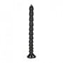 Dildo anale maxi con ventosa Stacked Anal Snake 40 cm Black