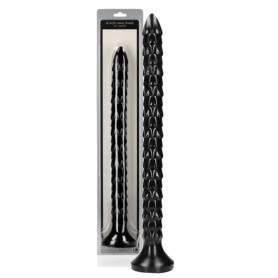 Dildo anale maxi con ventosa Scaled Anal Snake 40 cm Black