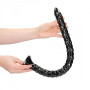 Dildo anale maxi con ventosa Scaled Anal Snake 50 cm Black