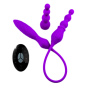 Vibratore vaginale anale doppio per la coppia in silicone 2X + LRS