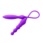 Vibratore vaginale anale doppio per la coppia in silicone 2X + LRS