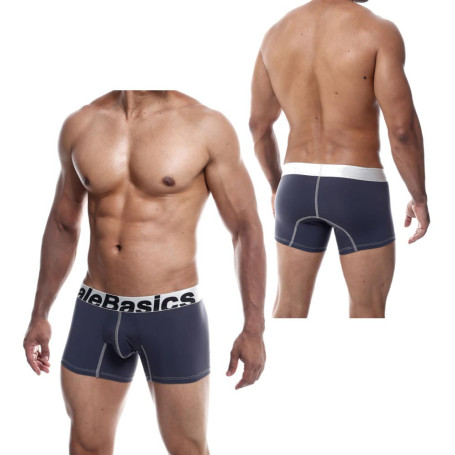 Boxer grigio uomo a vita bassa MaleBasics Microfiber