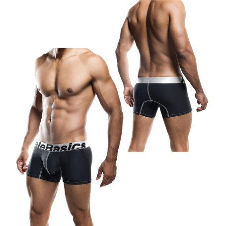 Boxer uomo nero a vita bassa MaleBasics Microfiber black