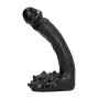 Dildo realistico con testicoli pene finto vaginale anale 19 cm all black