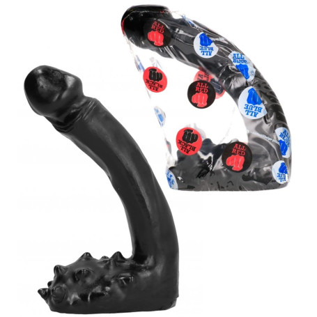 Dildo realistico con testicoli pene finto vaginale anale 19 cm all black