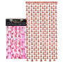 Striscioni con peni glitterati Penis Foil Curtain Set of 2