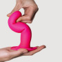 Dildo in silicone vaginale anale con ventosa Hitsens 4 Fucsia