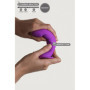 Dildo in silicone anale vaginale con ventosa Hitsens 6 Purple