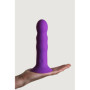 Vibratore con ventosa vaginale anale in silicone Hitsens 3 Vibe Purple