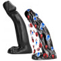 Dildo realistico maxi vaginale anale 31 cm per fisting all black