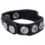 Anello fallico ritardante The Leather 5 Snap Black