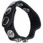 Anello fallico ritardante The Leather 5 Snap Black