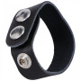 Anello fallico ritardante The Leather 3 Snap Black