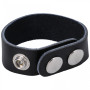Anello fallico ritardante The Leather 3 Snap Black