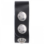 Anello fallico ritardante The Leather 3 Snap Black