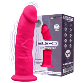Vibratore vaginale anale con ventosa Model 2 17.5 cm pink