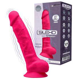 Vibratore vaginale anale con ventosa Model 1 20 cm pink
