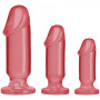 Fallo anale kit mini maxi dildo realistico set dilatatore pene finto butt plug