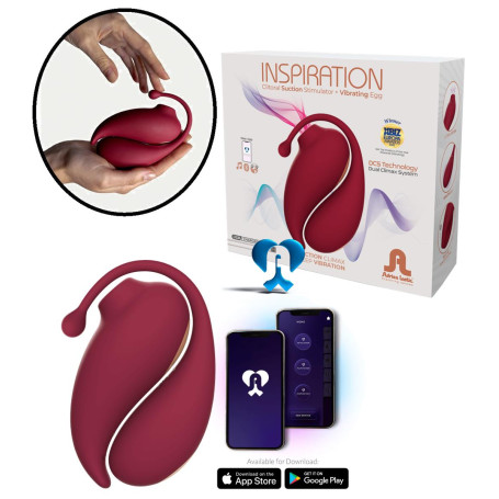 Doppio stimolatore vaginale vibrante succhia clitoride Inspiration