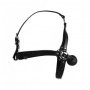 Imbracatura viso con morso sadomaso Head Harness with Solid Ball Gag Black