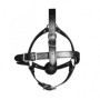 Imbracatura viso con morso sadomaso Head Harness with Solid Ball Gag Black