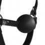 Imbracatura viso con morso sadomaso Head Harness with Solid Ball Gag Black