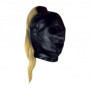 Maschera bondage con coda sexy Mask with Blonde Ponytail Black