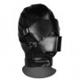 Maschera integrale bondage Blindfolded Mask with Breathable Ball Gag Black