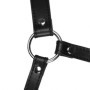 Imbracatura viso con morso Head Harness with Mouth Cover and Breath Ball Gag Black