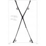 Costrittivo per porta Over the Door Bondage Cross Black