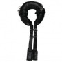 Costrittivo bondage fascia con manette per polsi e cosce Padded Thigh Sling with Hand Cuffs Black