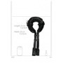 Costrittivo bondage fascia con manette per polsi e cosce Padded Thigh Sling with Hand Cuffs Black