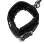 Costrittivo bondage fascia con manette per polsi e cosce Padded Thigh Sling with Hand Cuffs Black