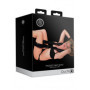 Costrittivo bondage fascia con manette per polsi e cosce Padded Thigh Sling with Hand Cuffs Black