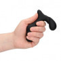 Vibratore anale per prostata in silicone Bent Vibrating Prostate Massager with Remote Control Black