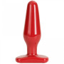 ButtPlug medio dildo stimolatore dilatatore anale indossabile fallo liscio rosso