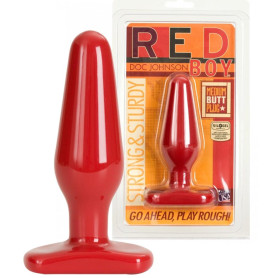 ButtPlug medio dildo stimolatore dilatatore anale indossabile fallo liscio rosso