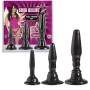 Plug anale mini medio maxi TRAINER KIT - BLACK Wendy William's