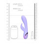 Vibratore vaginale Smooth Silicone Rabbit Vibrator Digital Lavender