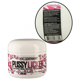Gel intimo per sesso orale lubrificante vaginale anale commestibile Pussy Licker - Strawberry - 57 ml