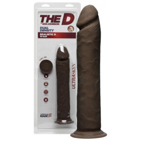Dildo realistico maxi con ventosa vaginale anale Realistic D 25 cm chocolate