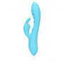 Vibratore vaginale rabbit Ribbed Ultra Soft Silicone Rabbit Vibrator Glacial Blue