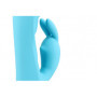 Vibratore vaginale rabbit Ribbed Ultra Soft Silicone Rabbit Vibrator Glacial Blue