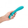 Vibratore piccolo per punto G Smooth Silicone G-Spot Vibrator Teal Blue