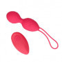 Palline vaginali vibranti in silicone Vibrating Egg with Remote Control Strawberry Red